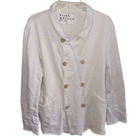 Frank & Eileen BELFAST Sweatshirt Peacoat
Petal Pink Double-Breasted Jacket Sz L - Picture 4 of 14